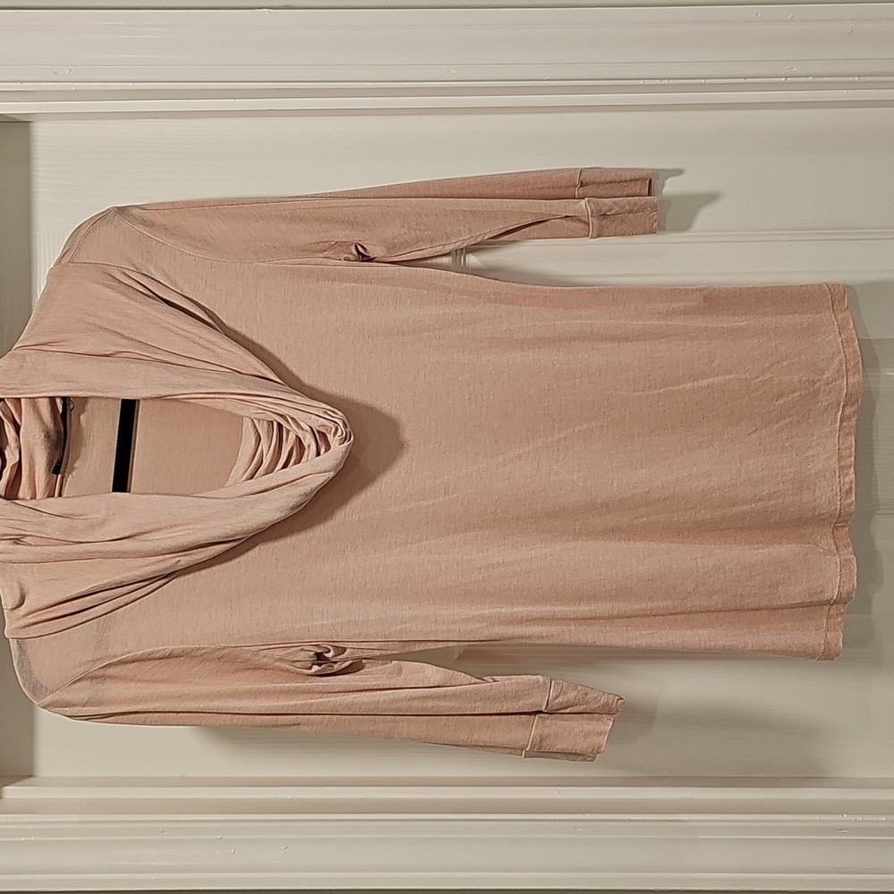 Elegant Draped Pale Pink Top